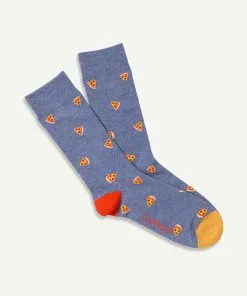 Gazman Non Tight Pizza Sock - Denim