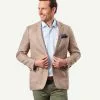 Gazman Linen Herringbone Sports Jacket - Chestnut -Cheap Accessories Store 1 46495