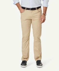 Gazman Featherweight Five Pocket Pants - Dune