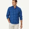 Gazman Casual Madras Check Long Sleeve Shirt - Navy 2 Gazman Casual Madras Check Long Sleeve Shirt - Navy -Cheap Accessories Store 1 46858