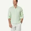 Gazman Pure French Linen Long Sleeve Shirt - Palm 1 Gazman Pure French Linen Long Sleeve Shirt - Palm -Cheap Accessories Store 1 46879