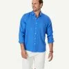 Gazman Pure French Linen Long Sleeve Shirt - Ocean 1 Gazman Pure French Linen Long Sleeve Shirt - Ocean -Cheap Accessories Store 1 46884