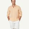 Gazman Pure French Linen Long Sleeve Shirt - Orange 2 Gazman Pure French Linen Long Sleeve Shirt - Orange -Cheap Accessories Store 1 46899