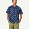Gazman Casual Island Print Short Sleeve Shirt - Midnight 1 Gazman Casual Island Print Short Sleeve Shirt - Midnight -Cheap Accessories Store 1 47319