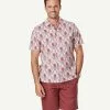 Gazman Linen Blend Pineapple Print Short Sleeve Shirt - Pink 2 Gazman Linen Blend Pineapple Print Short Sleeve Shirt - Pink -Cheap Accessories Store 1 47424