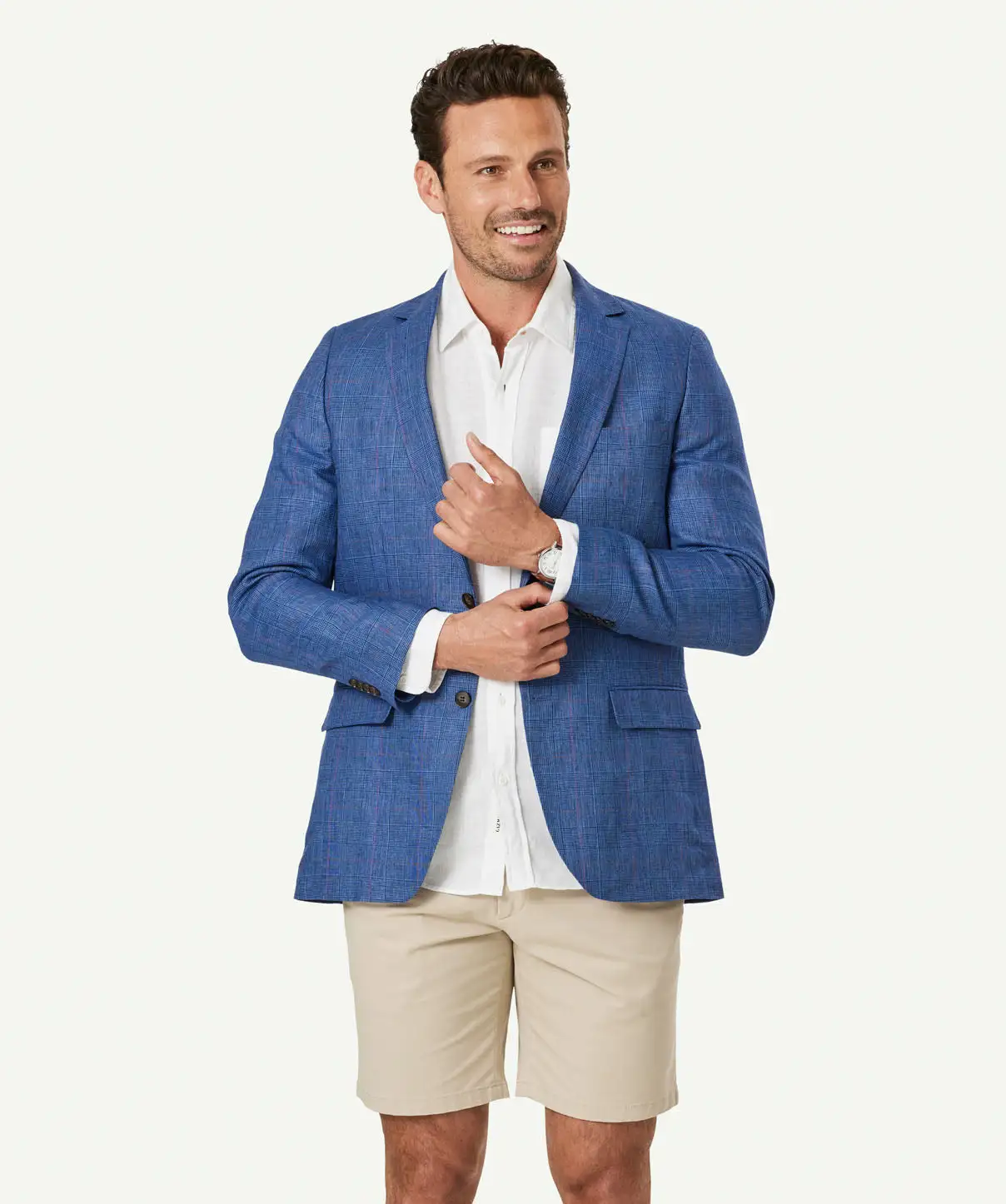 Gazman Tailored Check Sports Jacket - Blue 3 Gazman Tailored Check Sports Jacket - Blue