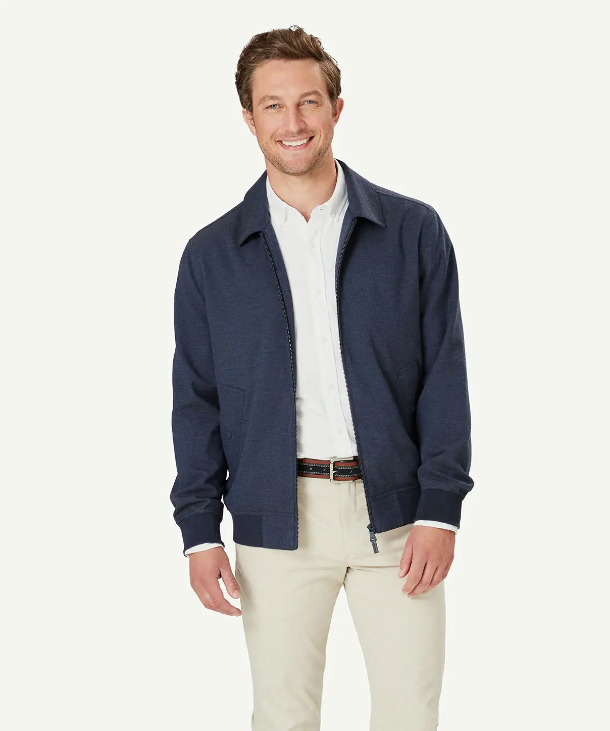 Gazman Modern Harrington - Navy Melange 3 Gazman Modern Harrington - Navy Melange