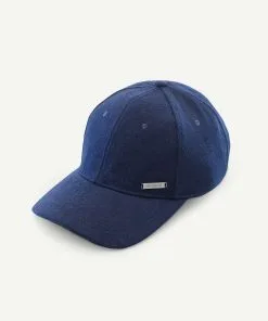 Gazman Wool Blend Baseball Cap - Navy