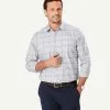 Gazman Easy Care Twill Check Long Sleeve Shirt - Grey Melange 2 Gazman Easy Care Twill Check Long Sleeve Shirt - Grey Melange -Cheap Accessories Store 1 48509