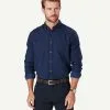 Gazman Casual Double Faced Check Long Sleeve Shirt - Midnight 1 Gazman Casual Double Faced Check Long Sleeve Shirt - Midnight -Cheap Accessories Store 1 48563