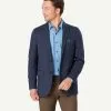Gazman Stretch Houndstooth Sports Jacket - Navy -Cheap Accessories Store 1 48810