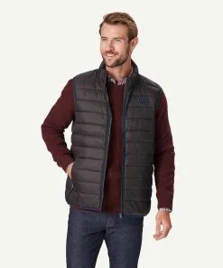 Gazman Lightweight Puffer Vest - Graphite