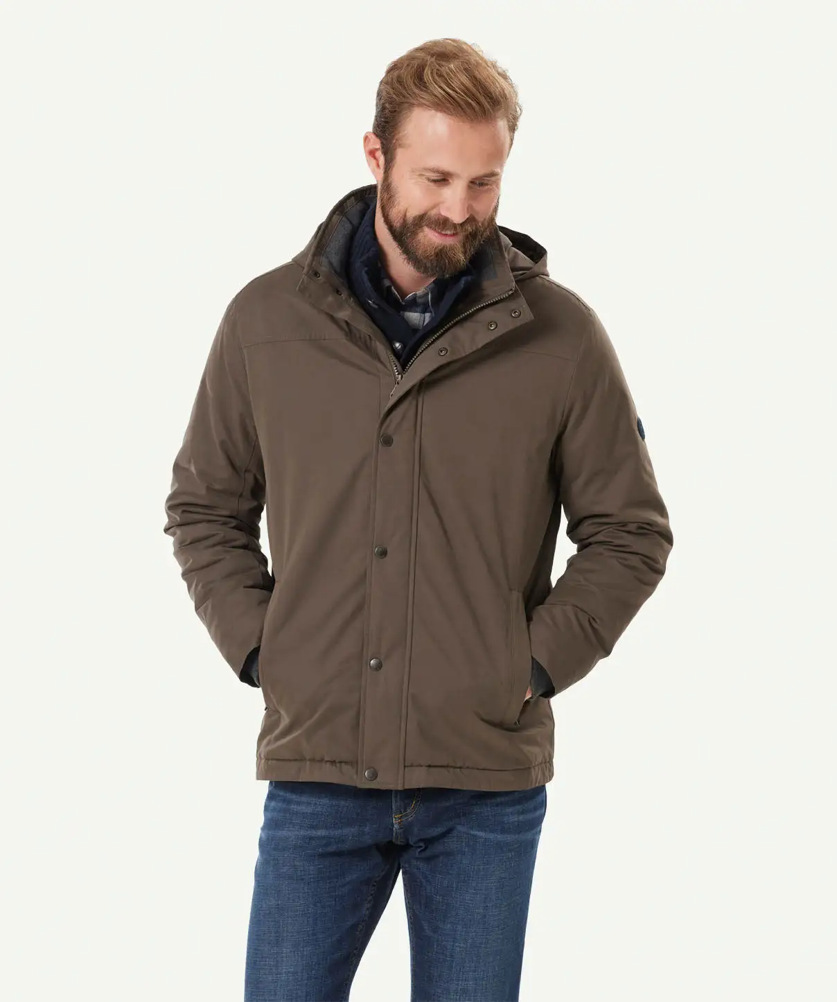 Gazman Stadium Jacket - Walnut 3 Gazman Stadium Jacket - Walnut