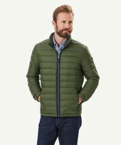 Cheap Accessories Store 12 Gazman Lightweight Puffer Jacket - Dark Olive