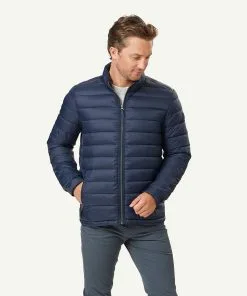Gazman Lightweight Puffer Jacket - Navy