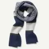 Gazman Block Stripe Wool Blend Scarf - Navy -Cheap Accessories Store 1 50021