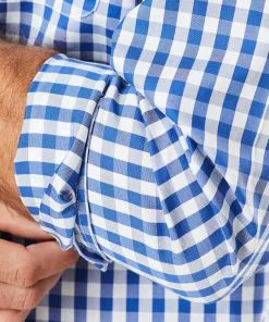 Gazman Non-Iron Oxford Check Long Sleeve Shirt - Navy -Cheap Accessories Store 10 66baab8a b40e 4a96 878c 45a7153fc0b9