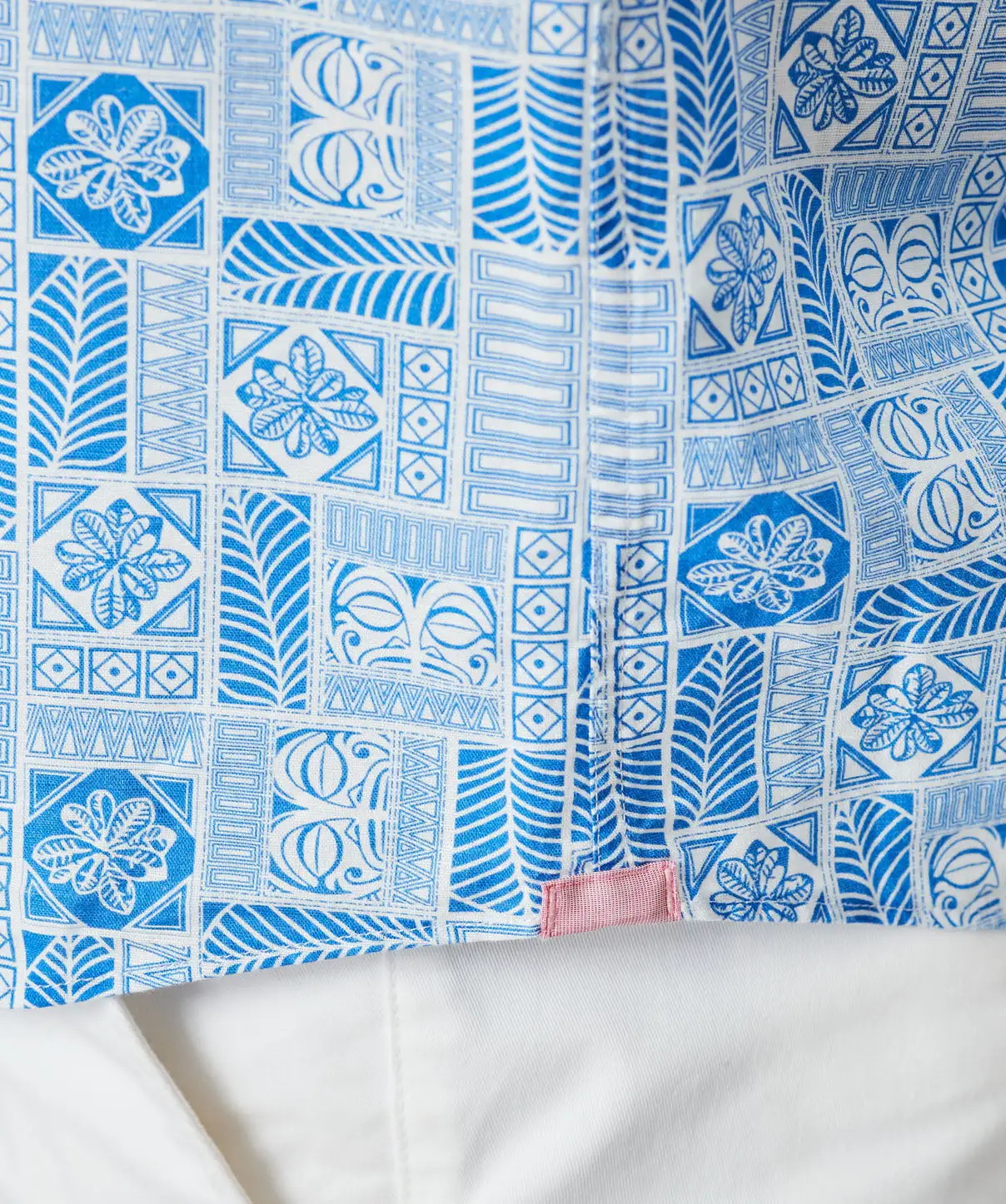 Gazman Linen Blend Vacation Print Short Sleeve Shirt - Marine Blue 11 Gazman Linen Blend Vacation Print Short Sleeve Shirt - Marine Blue - Image 9