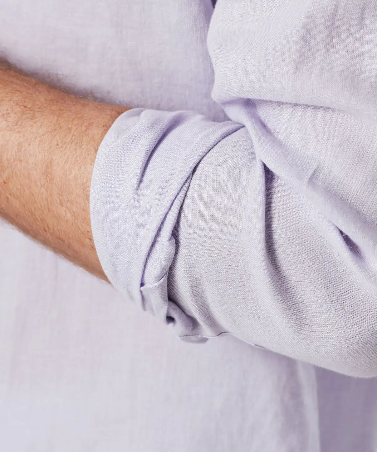 Gazman Linen Plain Long Sleeve Shirt - Lilac 10 Gazman Linen Plain Long Sleeve Shirt - Lilac - Image 8