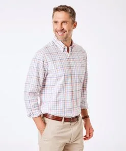 Gazman Easy Care Oxford Check Shirt - Multi Check