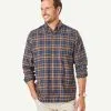 Gazman Brushed Multi Twill Check Long Sleeve Shirt - Multi Check