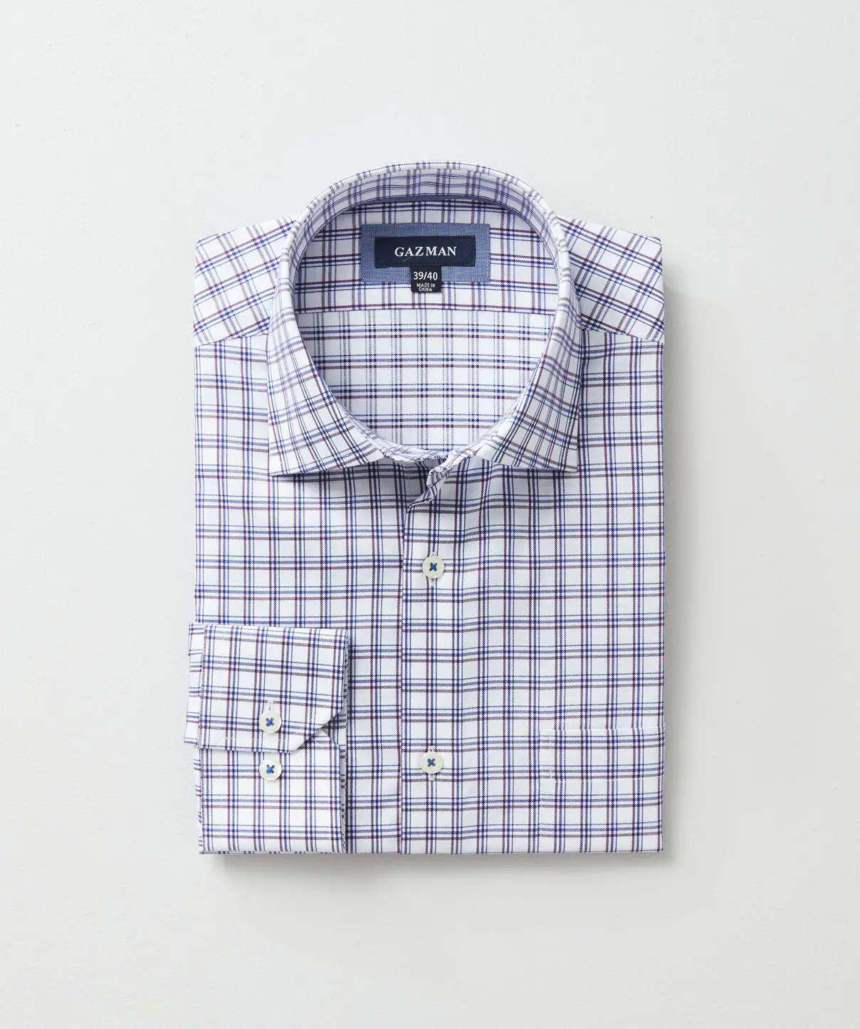 Gazman Easy Care Twill Check Business Shirt - Multi Check 3 Gazman Easy Care Twill Check Business Shirt - Multi Check