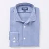 Gazman Tailored Fit Geo Business Shirt - Navy