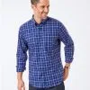 Gazman Tailored Fit Easy Care Check Shirt - Royal -Cheap Accessories Store 1 2e0be87a 996b 492a a32d 5a28a6b75a02