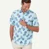Gazman Linen Blend Pineapple Print Short Sleeve Shirt - Turquoise 2 Gazman Linen Blend Pineapple Print Short Sleeve Shirt - Turquoise -Cheap Accessories Store 1 39207ea9 5ee8 4c6e 9a2f 4d14fe7fd95d