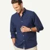 Gazman Casual Oxford Long Sleeve Shirt - Navy