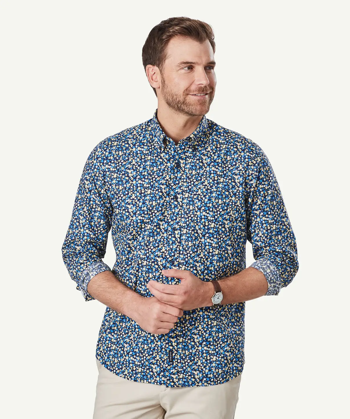 Gazman Casual Floral Print Long Sleeve Shirt - Multi Print 3 Gazman Casual Floral Print Long Sleeve Shirt - Multi Print