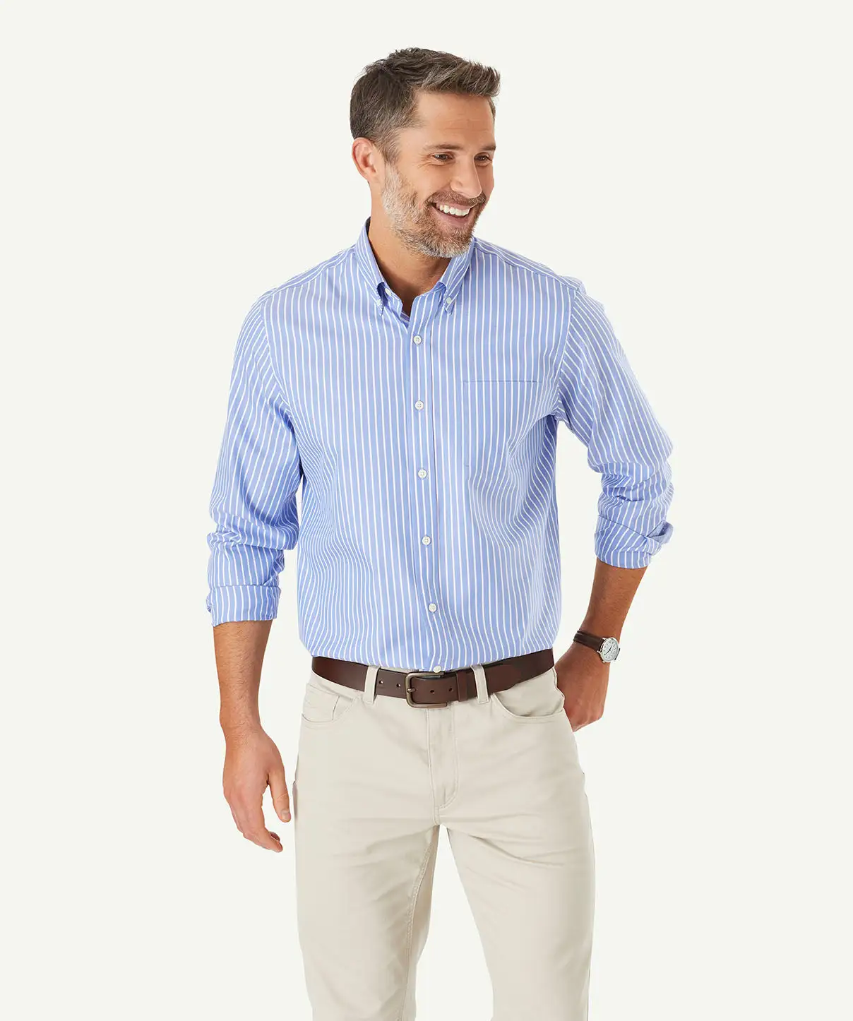 Gazman Easy Care Stripe Shirt - Royal 3 Gazman Easy Care Stripe Shirt - Royal