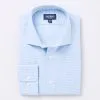 Gazman Tailored Modern Geo Design Business Shirt - Pale Blue