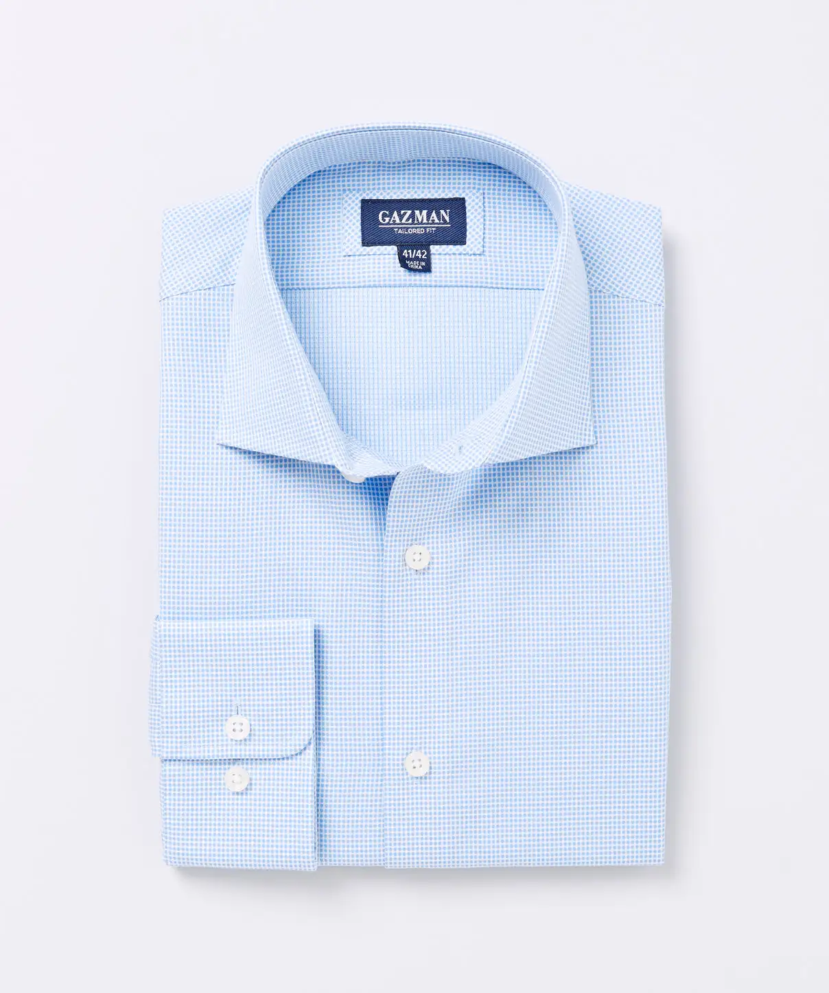 Gazman Tailored Modern Geo Design Business Shirt - Pale Blue 3 Gazman Tailored Modern Geo Design Business Shirt - Pale Blue