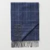 Gazman Wool Check Scarf - Denim