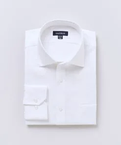 Gazman Performance Plain Business Shirt - White