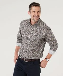 Gazman Floral Print Shirt - Autumn