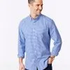 Gazman Tailored Fit Stretch Gingham Shirt - Royal -Cheap Accessories Store 1 6ebd51f1 b83a 49ae afef 8540df855b07