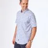Gazman Easy Care Oxford Check Short Sleeve Shirt - White -Cheap Accessories Store 1 7529f85d b31b 41e3 bd47 8d71ecf9b621