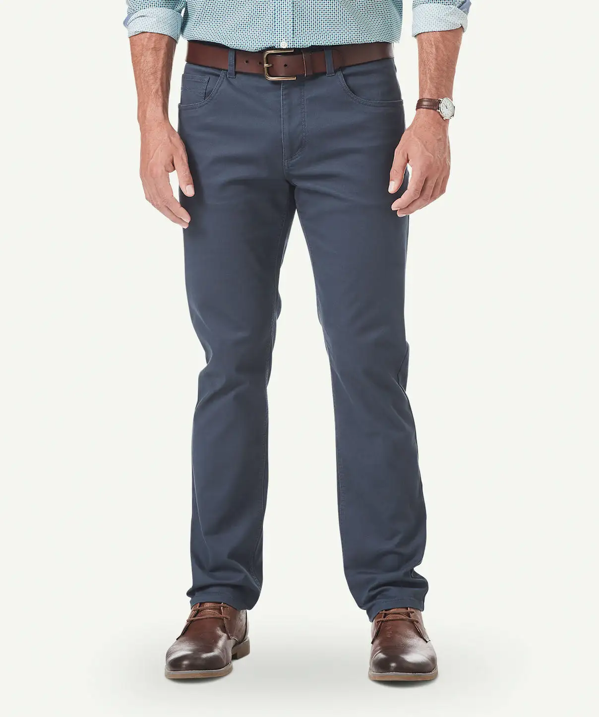 Gazman Stretch Bedford Cord Pants - Indigo 3 Gazman Stretch Bedford Cord Pants - Indigo