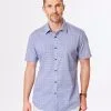 Gazman Tailored Fit Floral Print Short Sleeve Shirt - Navy -Cheap Accessories Store 1 901ff600 b400 4e06 b694 7df1359de60d