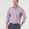 Gazman Easy Care Oxford Stripe Shirt - Mauve -Cheap Accessories Store 1 9c318d67 9d70 4b2c 8761 36428ea8130c