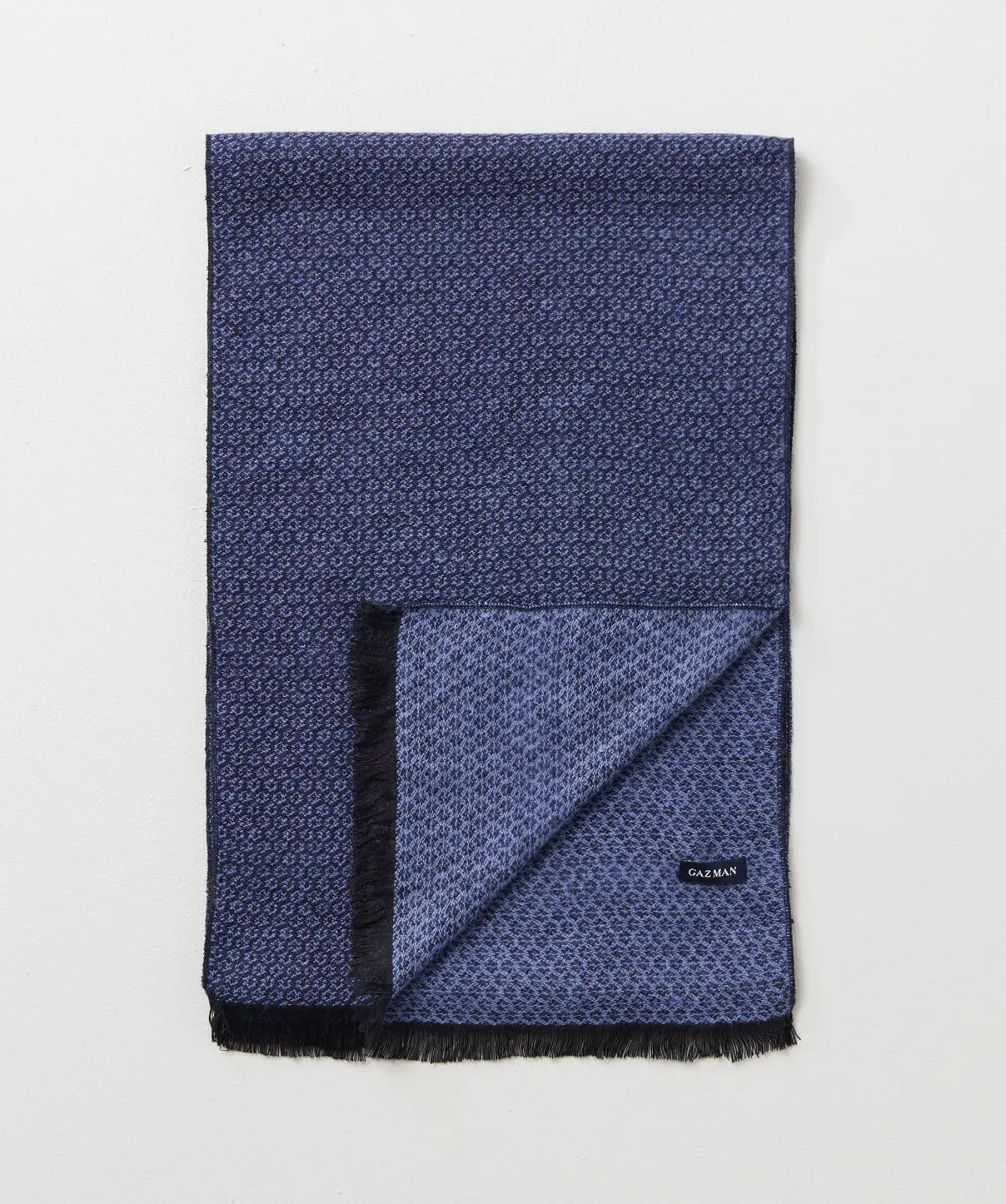 Gazman Tonal Jacquard Scarf - Blue 3 Gazman Tonal Jacquard Scarf - Blue