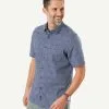 Gazman Wave Print Short Sleeve Shirt - Navy -Cheap Accessories Store 1 b7dc2db3 8d5d 40a2 a13c 24f7eec6be03