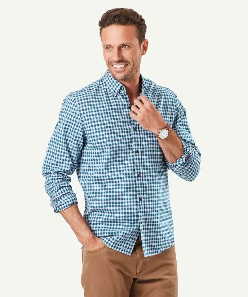 Gazman Tailored Oxford Check Long Sleeve Shirt - Green 1 Gazman Tailored Oxford Check Long Sleeve Shirt - Green -Cheap Accessories Store 1 c66e5987 517d 4c05 af00 4a86289ae8d2