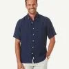 Gazman Linen Plain Short Sleeve Shirt - Navy 1 Gazman Linen Plain Short Sleeve Shirt - Navy -Cheap Accessories Store 1 cc761d7a 9e05 4c4b abaa 0a65953fcd32