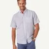 Gazman Linen Blend Dash Print Short Sleeve Shirt - Navy 1 Gazman Linen Blend Dash Print Short Sleeve Shirt - Navy -Cheap Accessories Store 1 ee771f58 4574 40ba ac10 6c8be97848b4