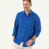 Gazman Pure Linen Plain Long Sleeve Shirt - Royal 2 Gazman Pure Linen Plain Long Sleeve Shirt - Royal -Cheap Accessories Store 1 f1883adf 20bb 44bc af25 08c793806a16