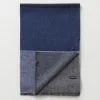 Gazman Wool Block Stripe Scarf - Blue