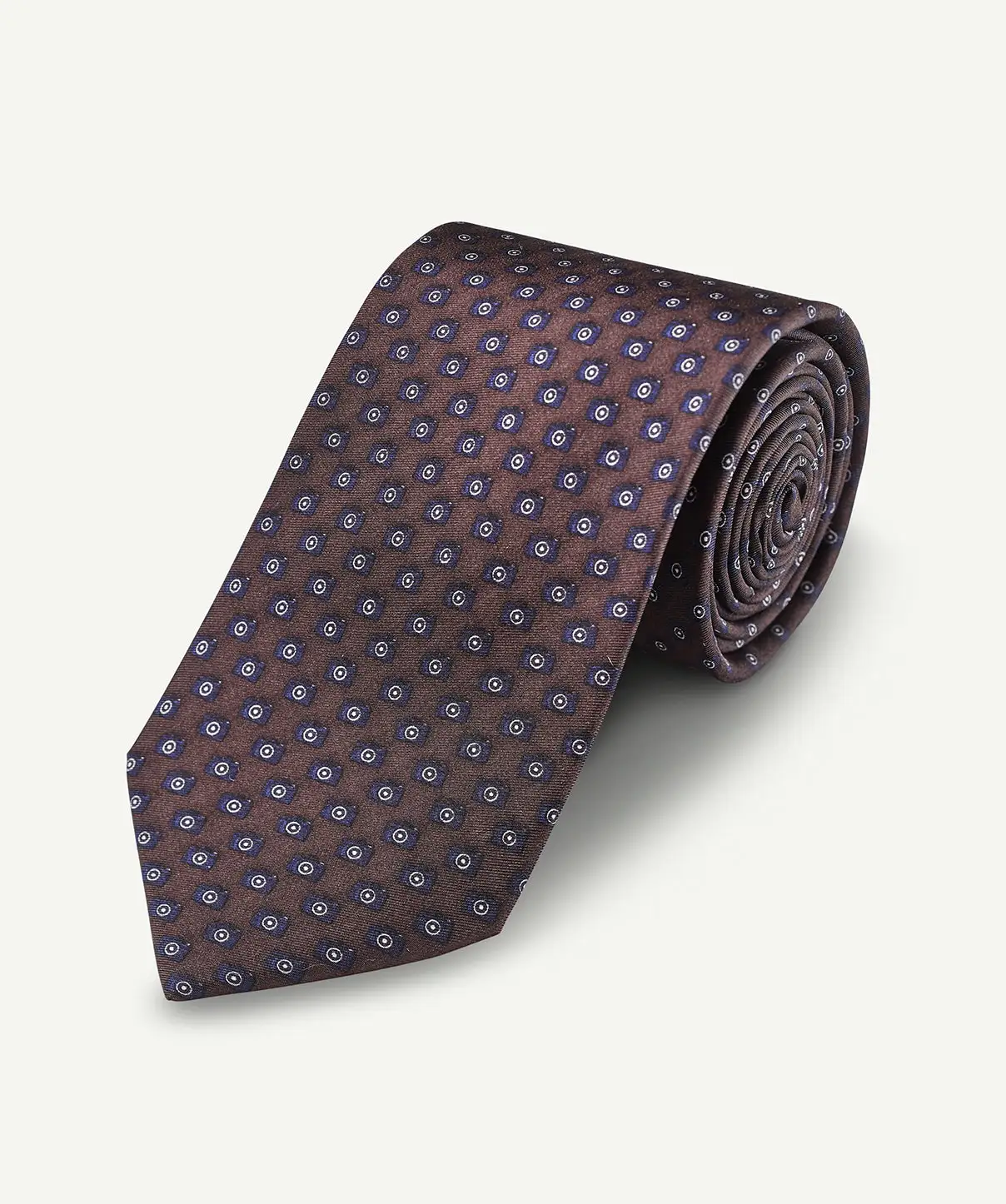 Gazman Silk Camera Print Tie - Chocolate 3 Gazman Silk Camera Print Tie - Chocolate